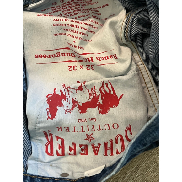 Men's Schaefer Outfitter Blue Straight Jeans Waist 32 - Picture 8 of 9